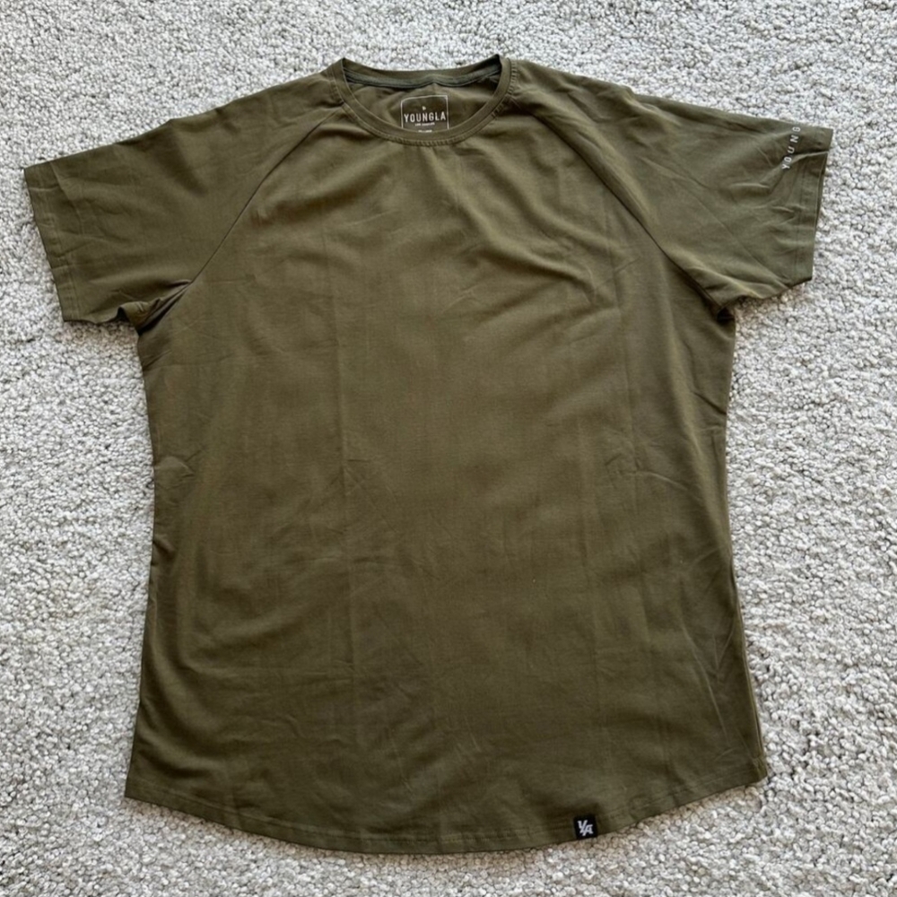 Youngla Olive Green Men's Shirt